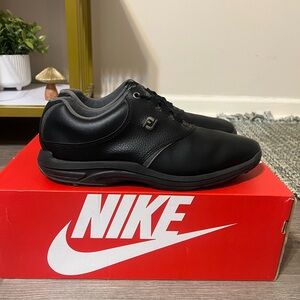 Vintage FootJoy GreenJoys Black Lace Up Golf